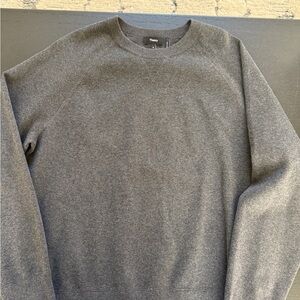 Theory Men's Charcoal Crewneck Sweater